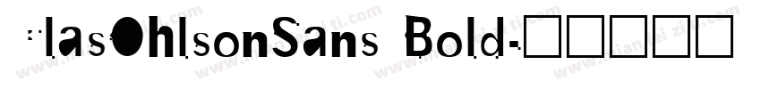 ClasOhlsonSans Bold字体转换